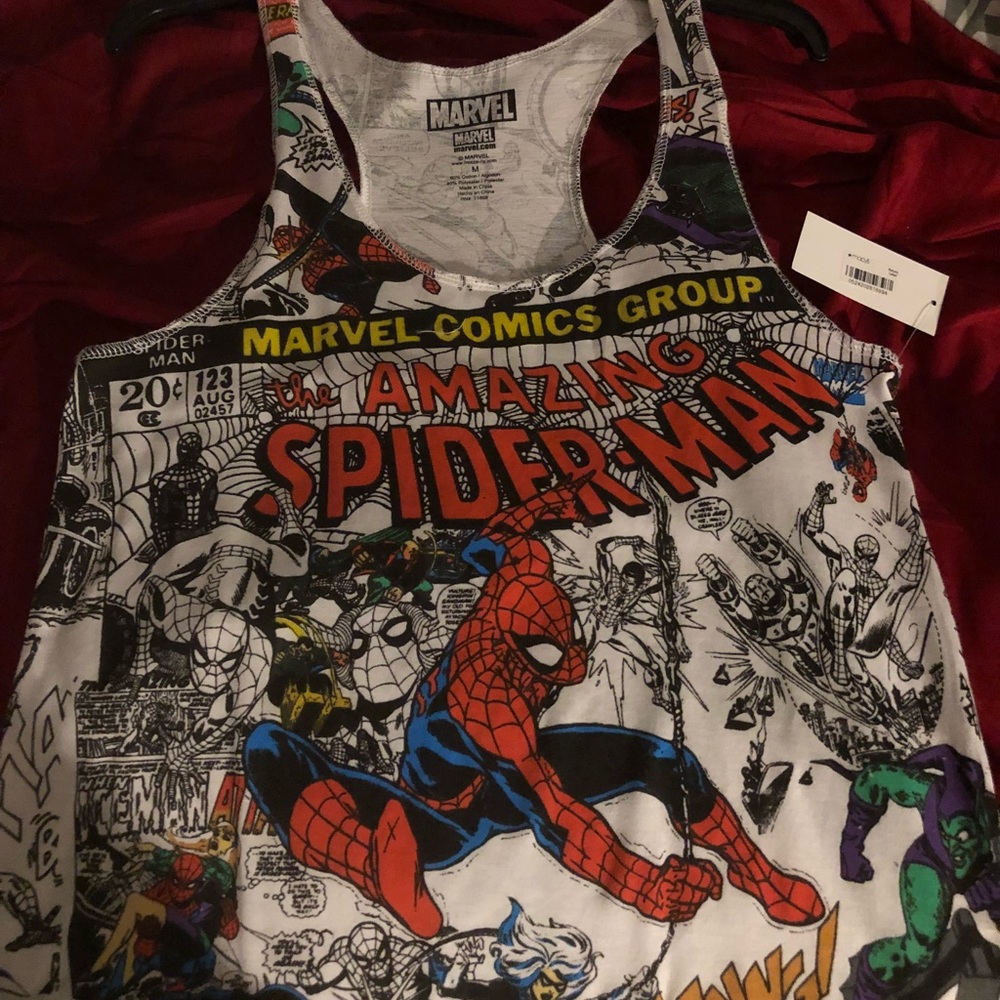 Marvel Spider-Man Racer back Tank Top